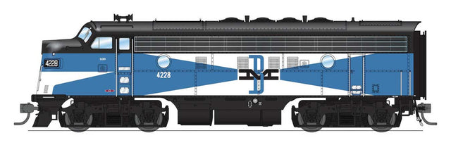 EMD F3A - Sound and DCC - Paragon4(TM) -- Boston & Maine #4228A (McGinnis, blue, white, black)-1
