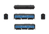 EMD F3B - Standard DC - Stealth -- Boston & Maine #4228B (blue, black, white)-2
