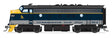 EMD F3A - Standard DC - Stealth -- South Branch Valley Chesapeake & Ohio #8016 (restored Scheme, blue, gray)-1