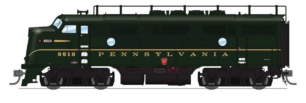 EMD F3A - Sound and DCC - Paragon4(TM) -- Pannsylvania Railroad #9517A (Single Stripe, Brunswick Green)-1
