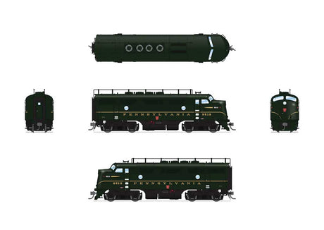 EMD F3A - Sound and DCC - Paragon4(TM) -- Pannsylvania Railroad #9517A (Single Stripe, Brunswick Green)-2