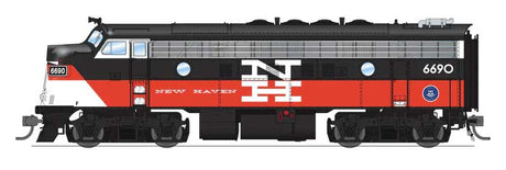 EMD F7A - Sound and DCC - Paragon4(TM) -- Connecticut Department of Transportation CDOT #6690 (NH McGinnis, red, black-1