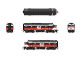 EMD F7A - Standard DC - Stealth -- Connecticut Department of Transportation CDOT #6691 (NH McGinnis, red, black-2