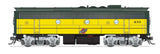 EMD F7 A-Unpowered B Set - Standard DC - Stealth -- Chicago & North Western #400, 410 (executive Scheme, yellow, green, silver)-2