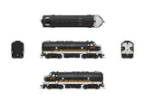 EMD F7 A-Unpowered B Set - Sound and DCC - Paragon4(TM) -- Norfolk Southern #4270, 4275 (Tuxedo, black, white, gold)-3