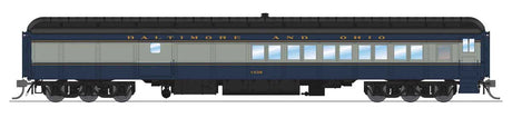 Heavyweight 5-Car Combine, 3 P70 Coach, Business Car Set - Ready to Run -- Baltimore & Ohio (blue, gray, black)-1