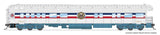 Heavyweight Business Car Observation - Ready to Run -- American Freedom Train (1947 Scheme, white, red, blue, gold)-1