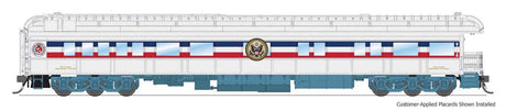Heavyweight Business Car Observation - Ready to Run -- American Freedom Train (1947 Scheme, white, red, blue, gold)-1
