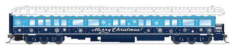 Heavyweight Business Car Observation - Ready to Run -- Christmas (blue, white)-1