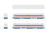 80' PRR P70 Coach - Ready to Run -- American Freedom Train (1947 Scheme, white, red, blue, gold Eagle)-2