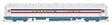 80' PRR P70 Coach - Ready to Run -- American Freedom Train (1947 Scheme, white, red, blue, gold Freedom Train)-1