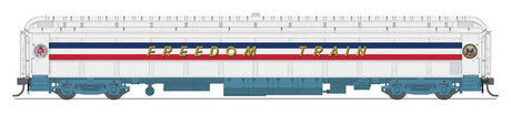 80' PRR P70 Coach - Ready to Run -- American Freedom Train (1947 Scheme, white, red, blue, gold Freedom Train)-1