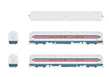 80' PRR P70 Coach - Ready to Run -- American Freedom Train (1947 Scheme, white, red, blue, gold Freedom Train)-2