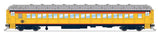 80' PRR P70 Coach - Ready to Run -- Chessie Steam Special (yellow, blue, vermillion, silver)-1