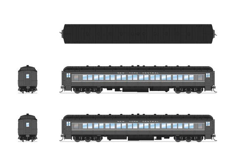 80' PRR P70 Coach - Ready to Run -- New York Central (2-Tone Gray)-2