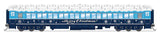 80' PRR P70 Coach - Ready to Run -- Christmas (blue, white)-1