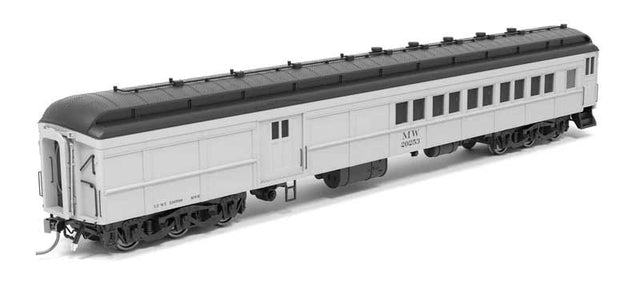 Heavyweight Coach-Baggage-Combine - Ready to Run -- Maintenance of Way #20253 (gray, black)