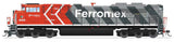 EMD SD70ACe - Standard DC - Stealth Series -- Ferromex #4079 (2020s Stripe Scheme, gray, red, white)-1