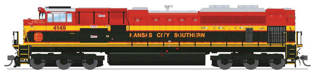 EMD SD70ACe - Sound, DCC and Smoke - Paragon4(TM) -- Kansas City Southern #4156 (red, yellow, black)-1