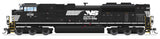 EMD SD70ACe - Standard DC - Stealth Series -- Norfolk Southern #1032 (black, white, Horse Head Logo)-1