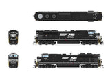 EMD SD70ACe - Standard DC - Stealth Series -- Norfolk Southern #1032 (black, white, Horse Head Logo)-2