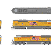 EMD SD70ACe - Standard DC - Stealth Series -- Union Pacific #9039 (Armour Yellow, gray, red, US Flag, Building America Log