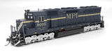 EMD SD45 - Standard DC - Paragon4(TM) -- Motive Power International Leasing MPI #9005 (blue, gold)-1