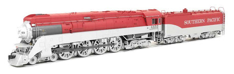 Class GS-4 4-8-4 - Sound and DCC - Paragon4(TM) -- Southern Pacific #4452 (Fantasy Golden State Scheme, red, silver)