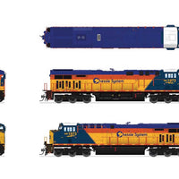 GE ES44AC GEVO - Sound and DCC - Paragon4(TM) -- CSX #1869 (Chessie System Heritage, blue, yellow, orange)