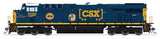 GE ES44AC GEVO - Sound and DCC - Paragon4(TM) -- CSX #3099 Spirit of West Springfield (blue, yellow, Boxcar Logo)-1