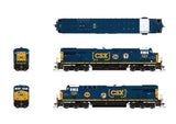 GE ES44AC GEVO - Standard DC - Stealth -- CSX #3099 Spirit of West Springfield (blue, yellow, Boxcar Logo)-2