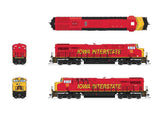 GE ES44AC GEVO - Standard DC - Stealth -- Iowa Interstate #516 (Rock Island Heritage 30th Anniversary, red, yellow)-2