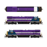 GE ES44AC GEVO - Sound and DCC - Paragon4(TM) -- CSX #1871 (Atlantic Coast Line Heritage, blue, purple, silver, yellow)