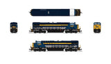 GE ES44AC GEVO - Sound and DCC - Paragon4(TM) -- CSX #1869 (Chesapeake & Ohio Heritage, blue, gray, yellow)-2