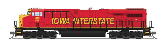 GE ES44AC GEVO - Standard DC - Stealth -- Iowa Interstate #516 (Rock Island Heritage 30th Anniversary, red, yellow)-1