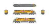 GE ES44AC GEVO - Sound and DCC - Paragon4(TM) -- Union Pacific #7964 (5000th GEVO, Armour Yellow, gray, Large US Flag)-2