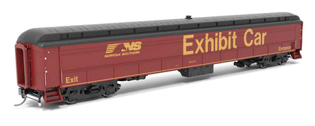 Heavyweight Railroad Instruction - Exhibit Car - Ready to Run -- Norfolk & Southern #27(maroon, black, gold, Exhibit Car)
