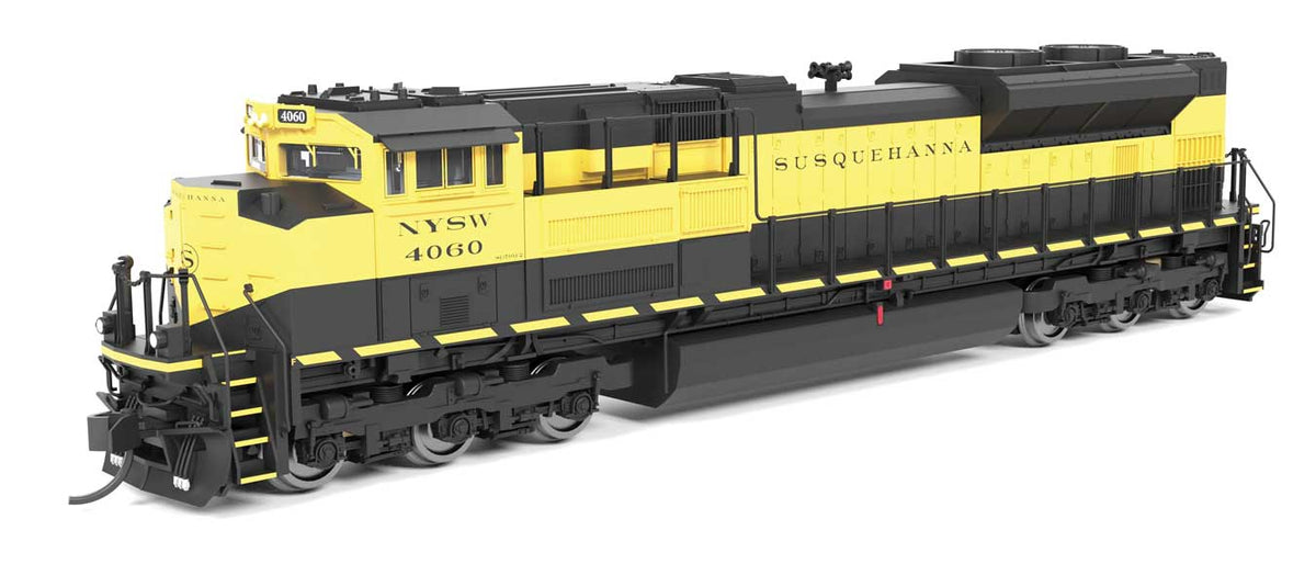 EMD SD70ACe - Sound and DCC - Paragon4(TM) -- New York, Susquehanna & Western #4064 (yellow, black)