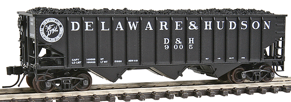 14-Panel 70-Ton 3-Bay Hopper -- Delaware & Hudson