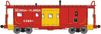 International Car Bay Window Caboose Phase 1 - Ready to Run -- Georgia & Florida X3201 (red, yellow bay window)