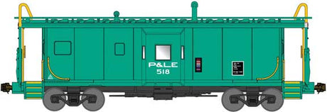International Car Bay Window Caboose Phase 2 - Ready to Run -- Pittsburgh & Lake Erie  #511 (deepwater green)