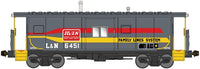 International Car Bay Window Caboose Phase 4 - Ready to Run -- Family Lines L&N 6451 (gray, red, yellow)