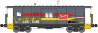 International Car Bay Window Caboose Phase 4 - Ready to Run -- Family Lines L&N 6468 (gray, red, yellow)