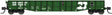 52'6" 15-Panel Mill Gondola - Medium Dented Sides - Ready to Run -- Burlington Northern #558095 (Cascade Green, white, Large Logo)