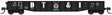 52'6" 15-Panel Mill Gondola - Lightly Dented Sides - Ready to Run -- Detroit Toledo & Ironton #9326 (black, white, Large DT&I, Compass Logo)
