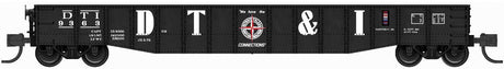 52'6" 15-Panel Mill Gondola - Lightly Dented Sides - Ready to Run -- Detroit Toledo & Ironton #9326 (black, white, Large DT&I, Compass Logo)