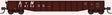 52'6" 15-Panel Mill Gondola - Lightly Dented Sides - Ready to Run -- Louisville & Nashville #174126 (Boxcar Red, white)