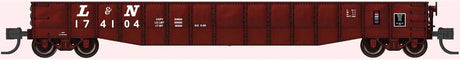 52'6" 15-Panel Mill Gondola - Heavily Dented Sides - Ready to Run -- Louisville & Nashville #174127 (Boxcar Red, white)