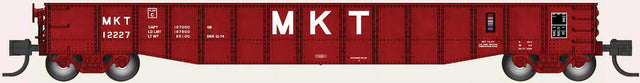 52'6" 15-Panel Mill Gondola - Lightly Dented Sides - Ready to Run -- Missouri-Kansas-Texas #12036 (red, white, Large MKT)