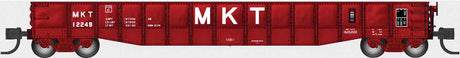 52'6" 15-Panel Mill Gondola - Heavily Dented Sides - Ready to Run -- Missouri-Kansas-Texas #12249 (red, white, Large MKT)